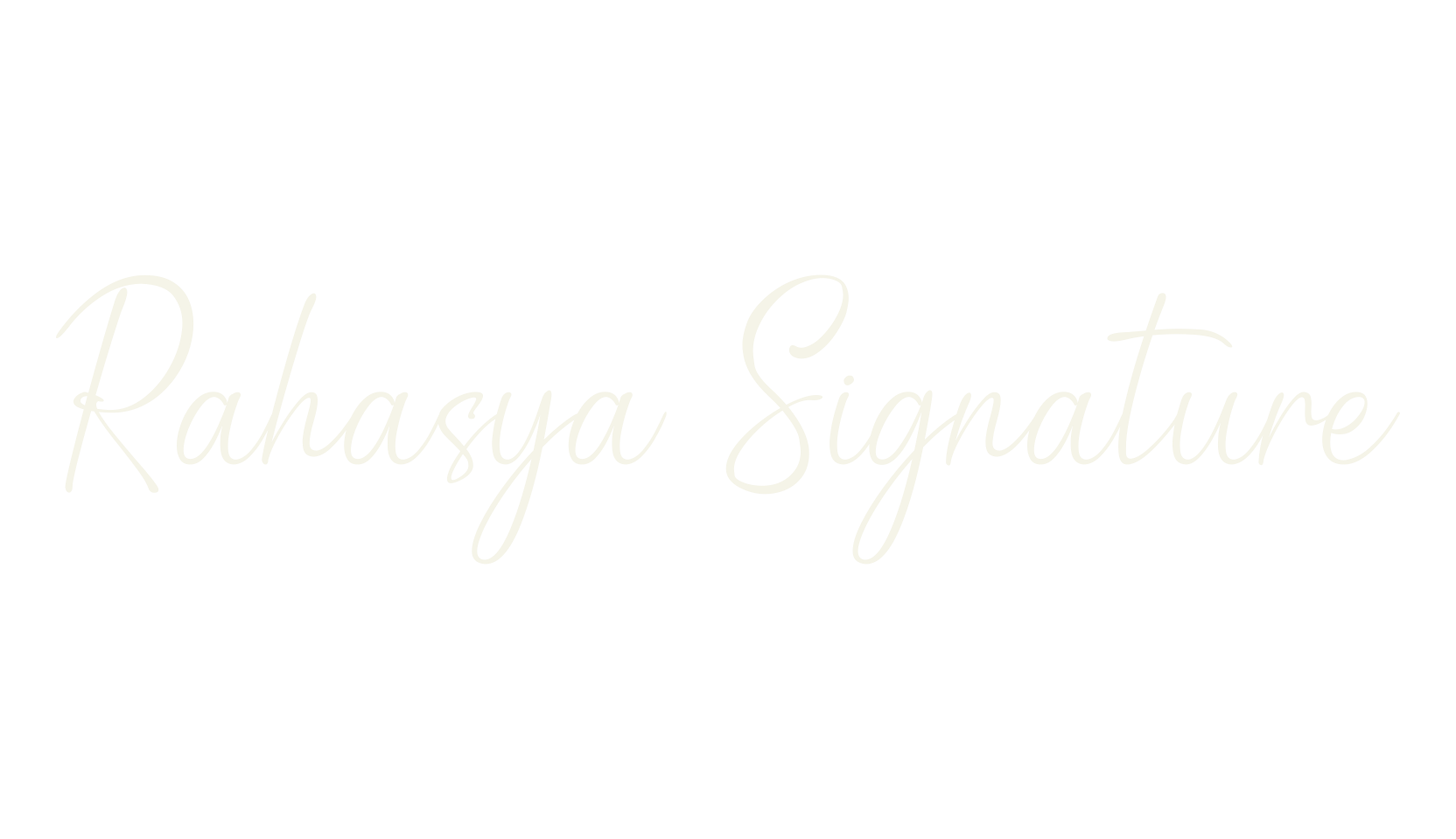 Rahasya Signature, signature font preview