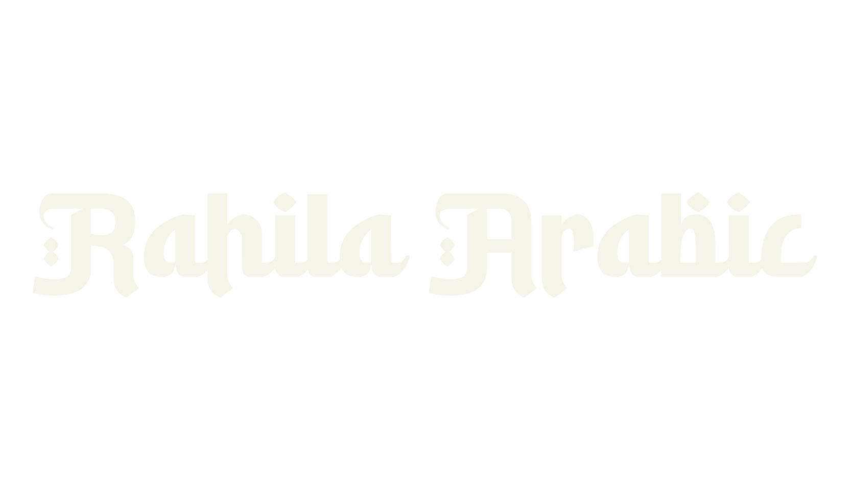 Rahila Arabic, number font preview