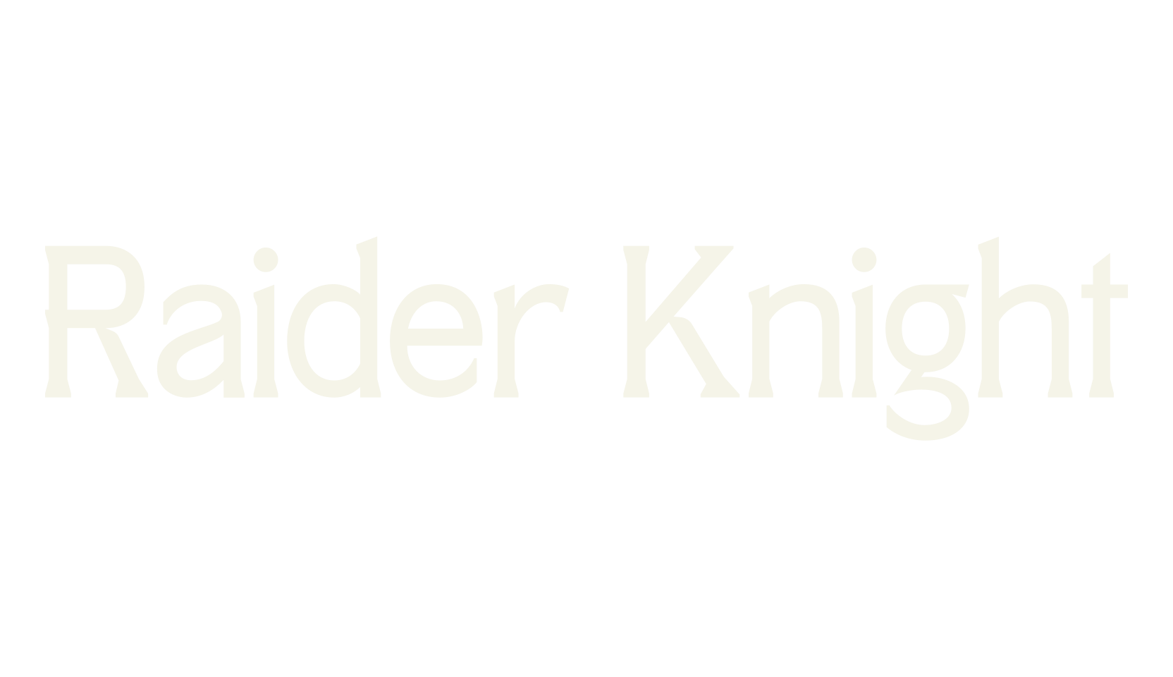 Raider Knight, serif font preview