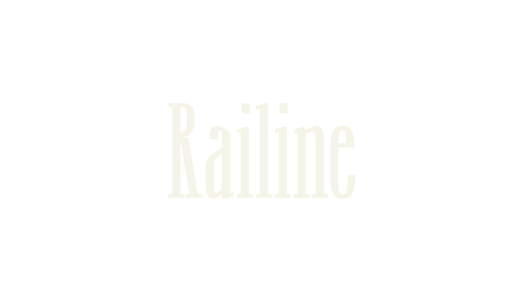 Railine, condensed font preview