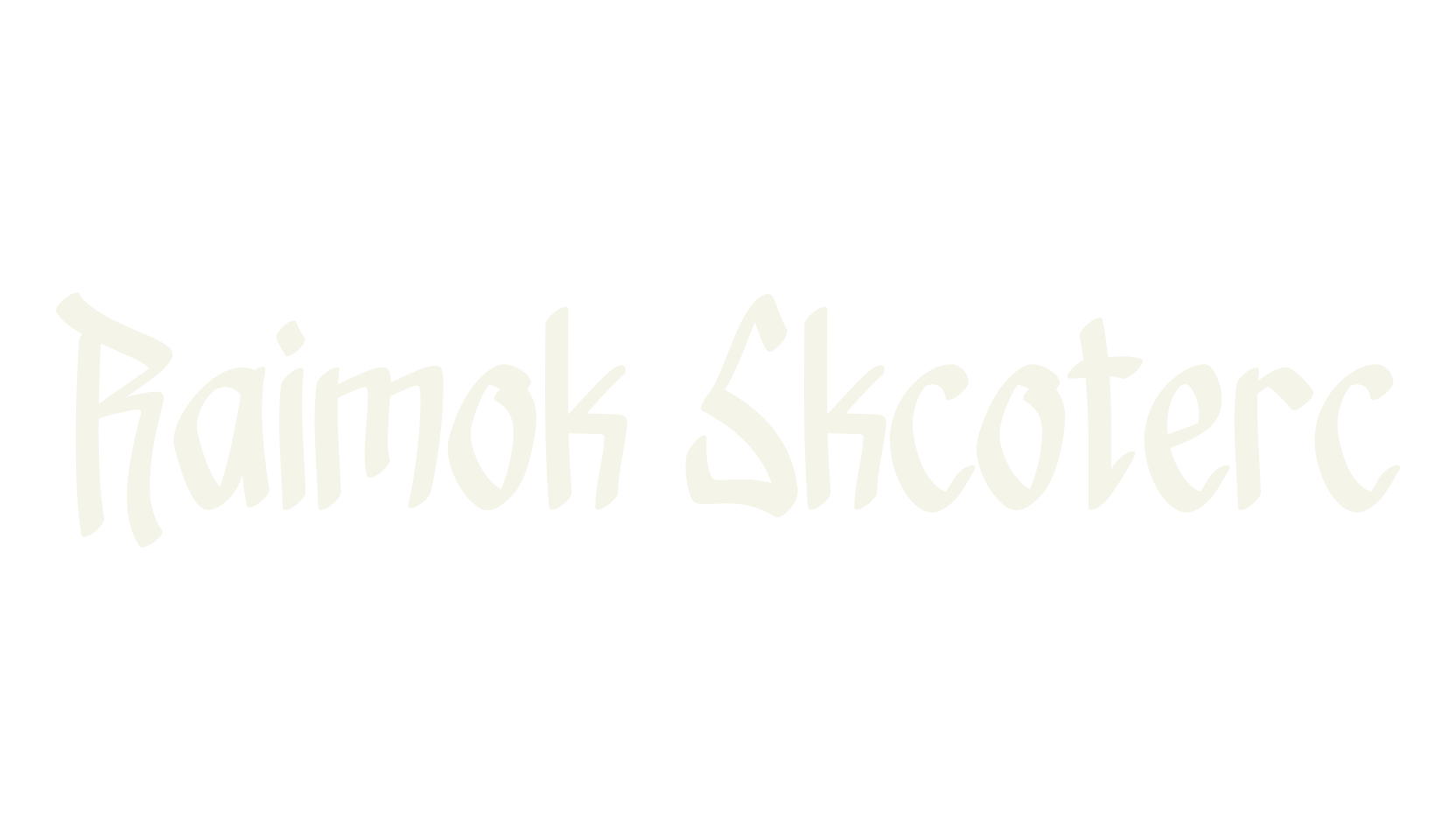 Raimok Skcoterc, graffiti font preview