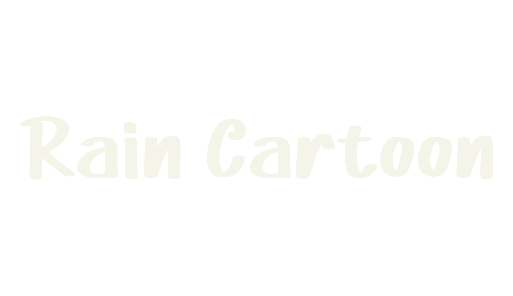 Rain Cartoon, comic sans font preview