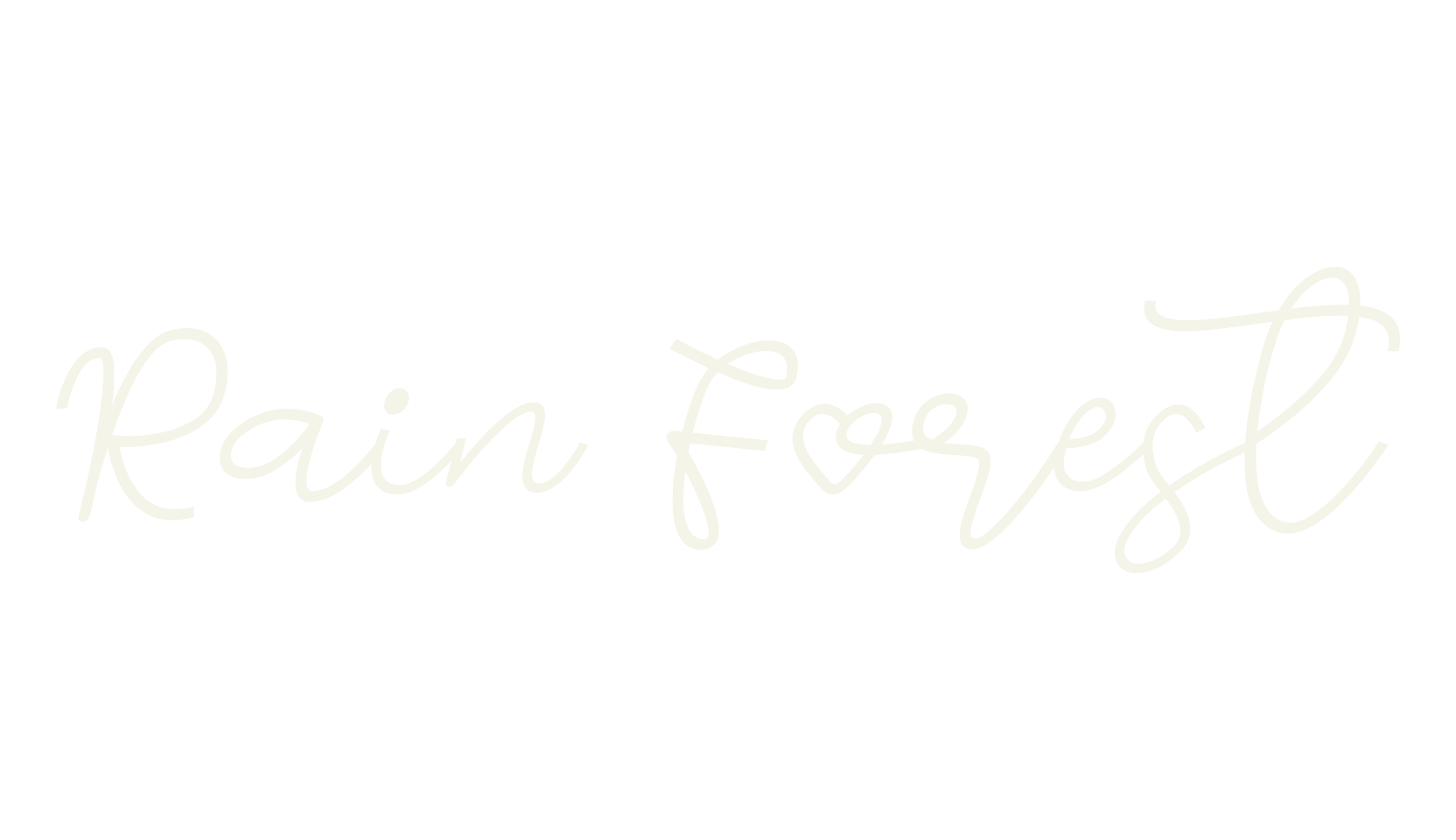 Rain Forest, girly font preview