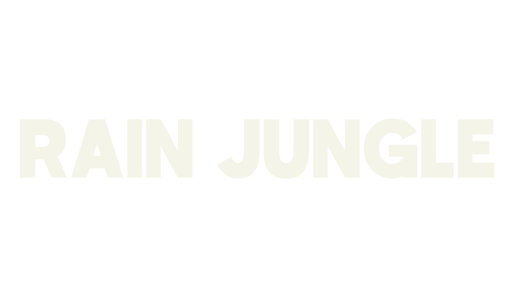 Rain Jungle, heading font preview