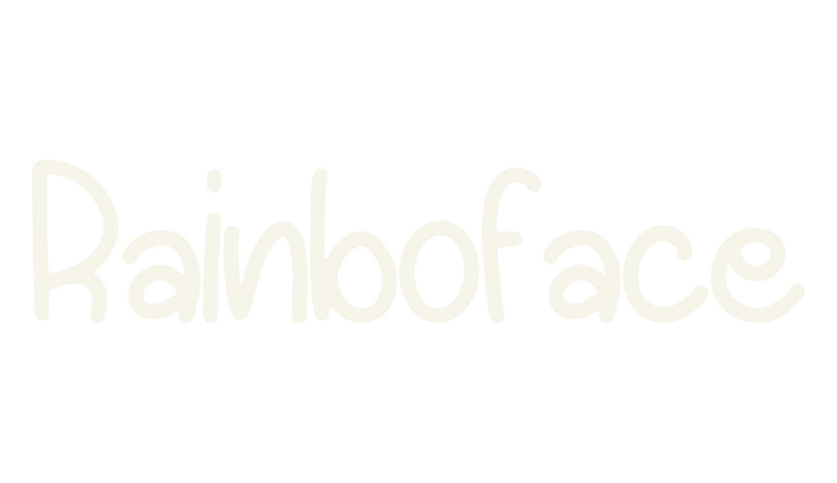 Rainboface, birthday font preview