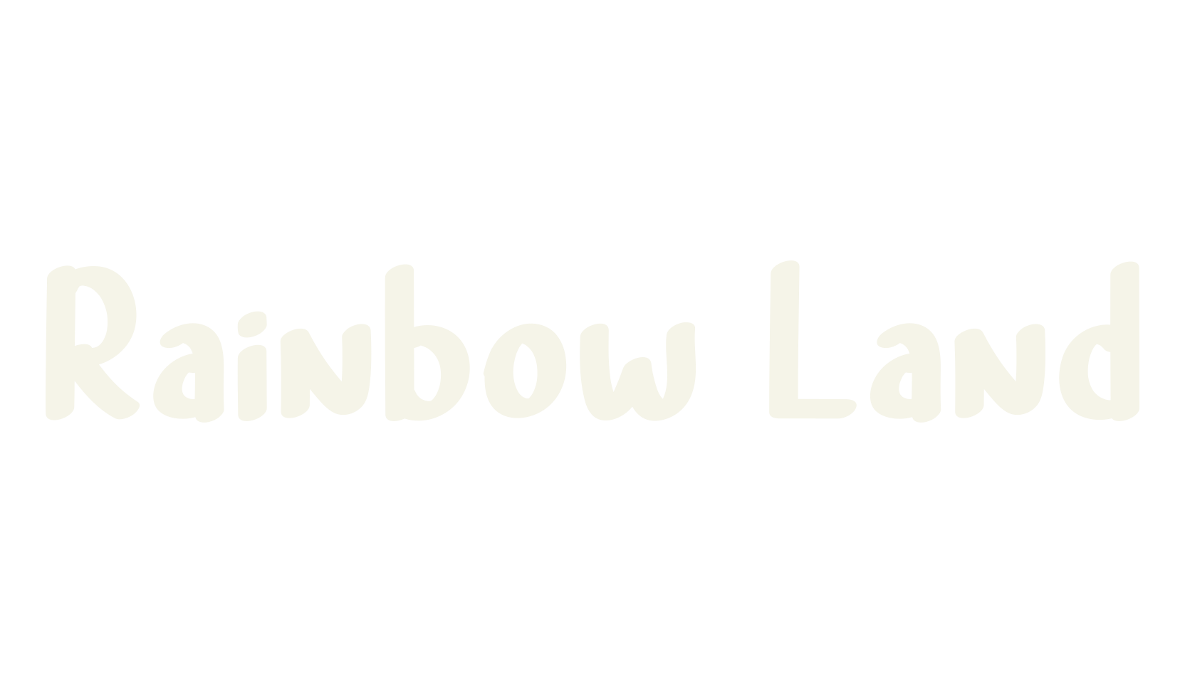 Rainbow Land, cute font preview