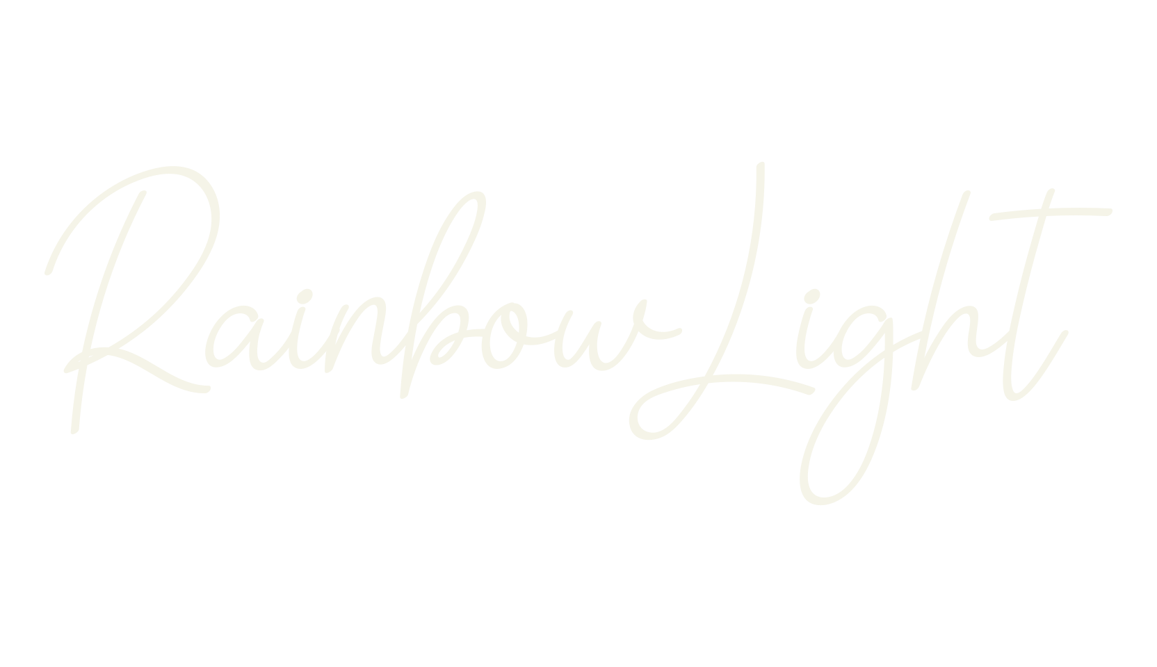 Rainbow Light, calligraphy font preview