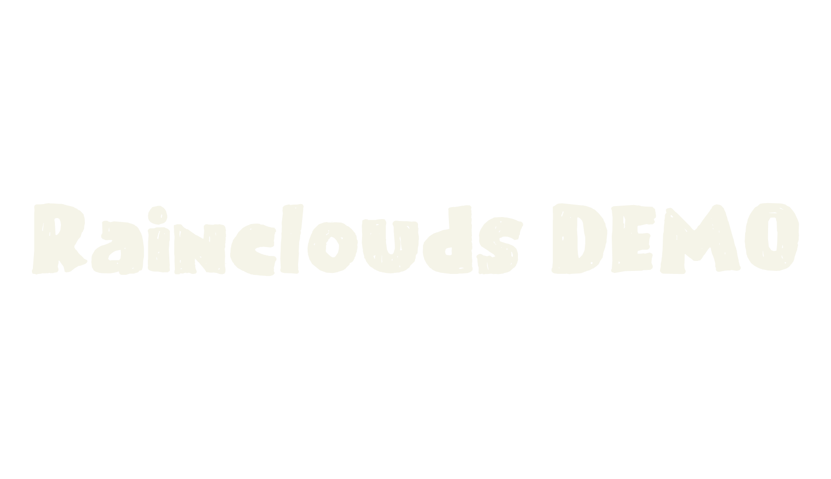 Rainclouds DEMO, display market font preview