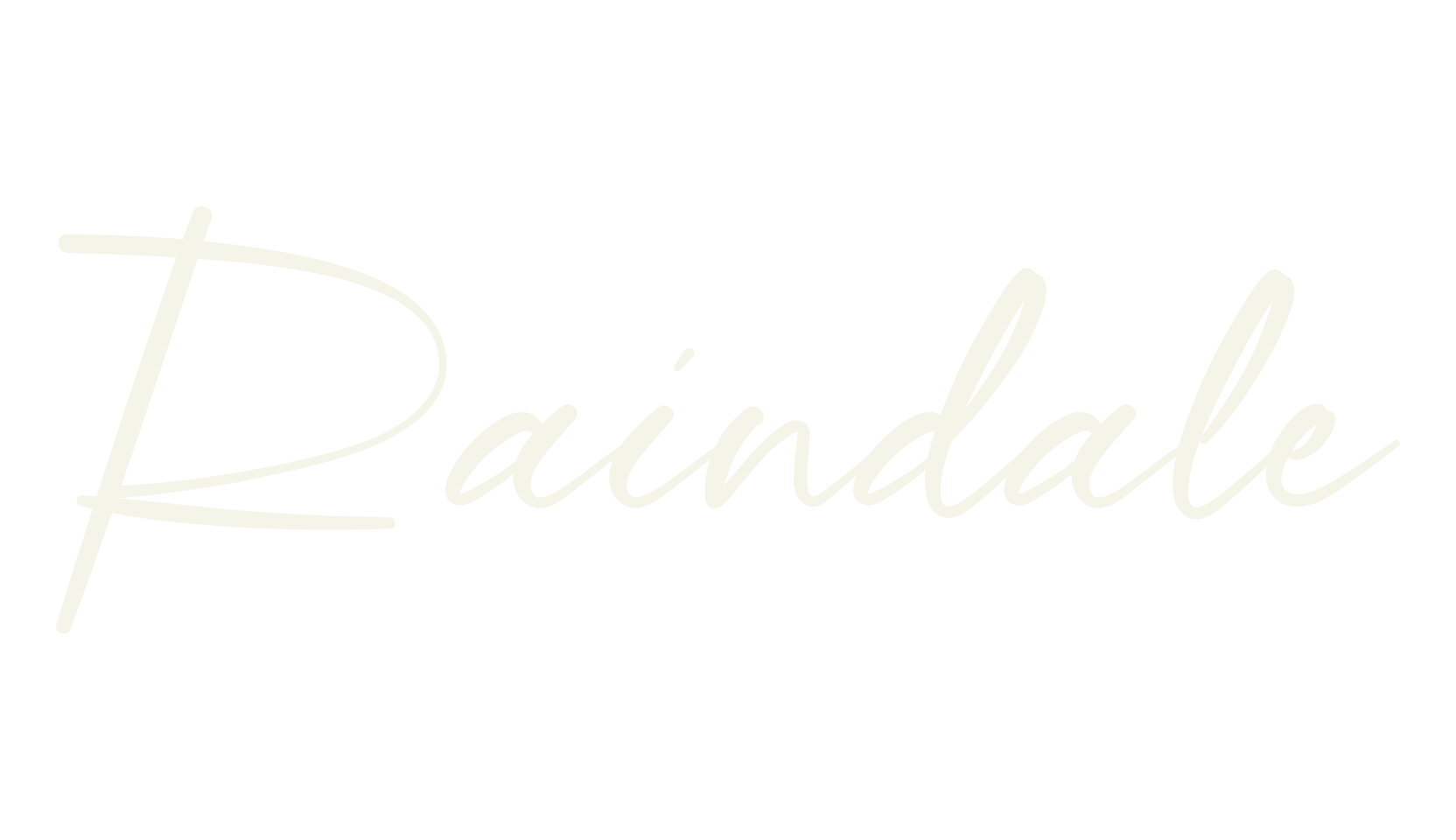Raindale, calligraphy font preview