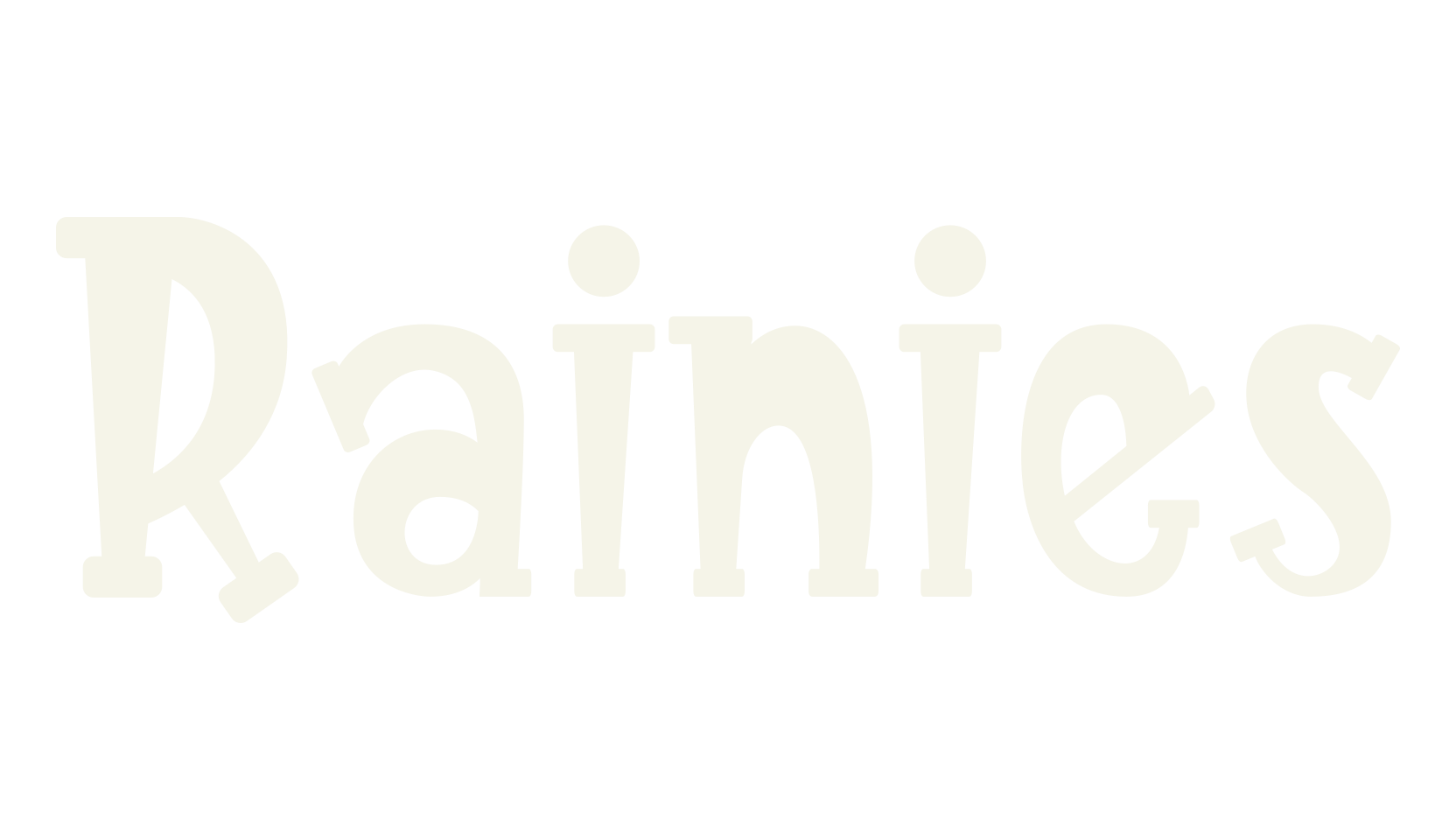Rainies, book cover font preview