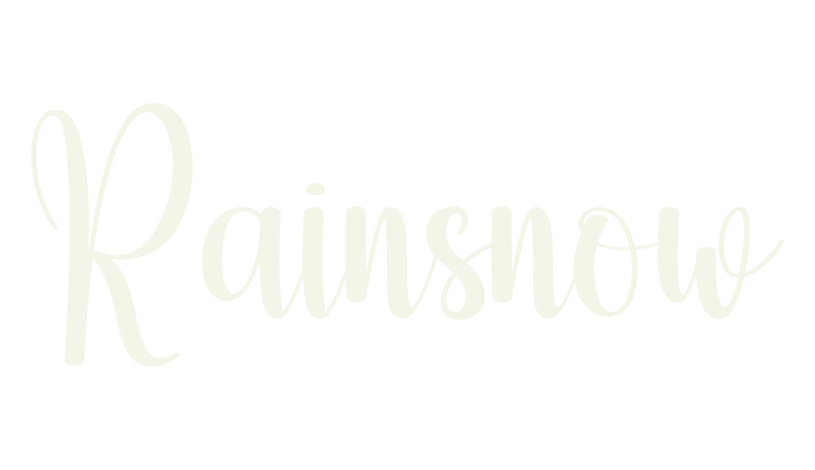 Rainsnow, calligraphy font preview