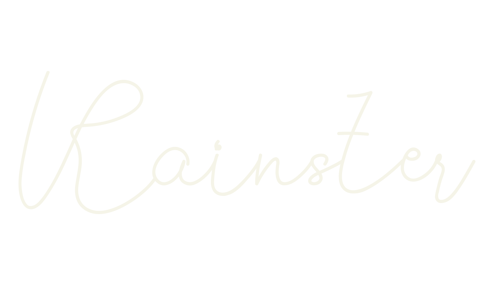 Rainster, thin font preview