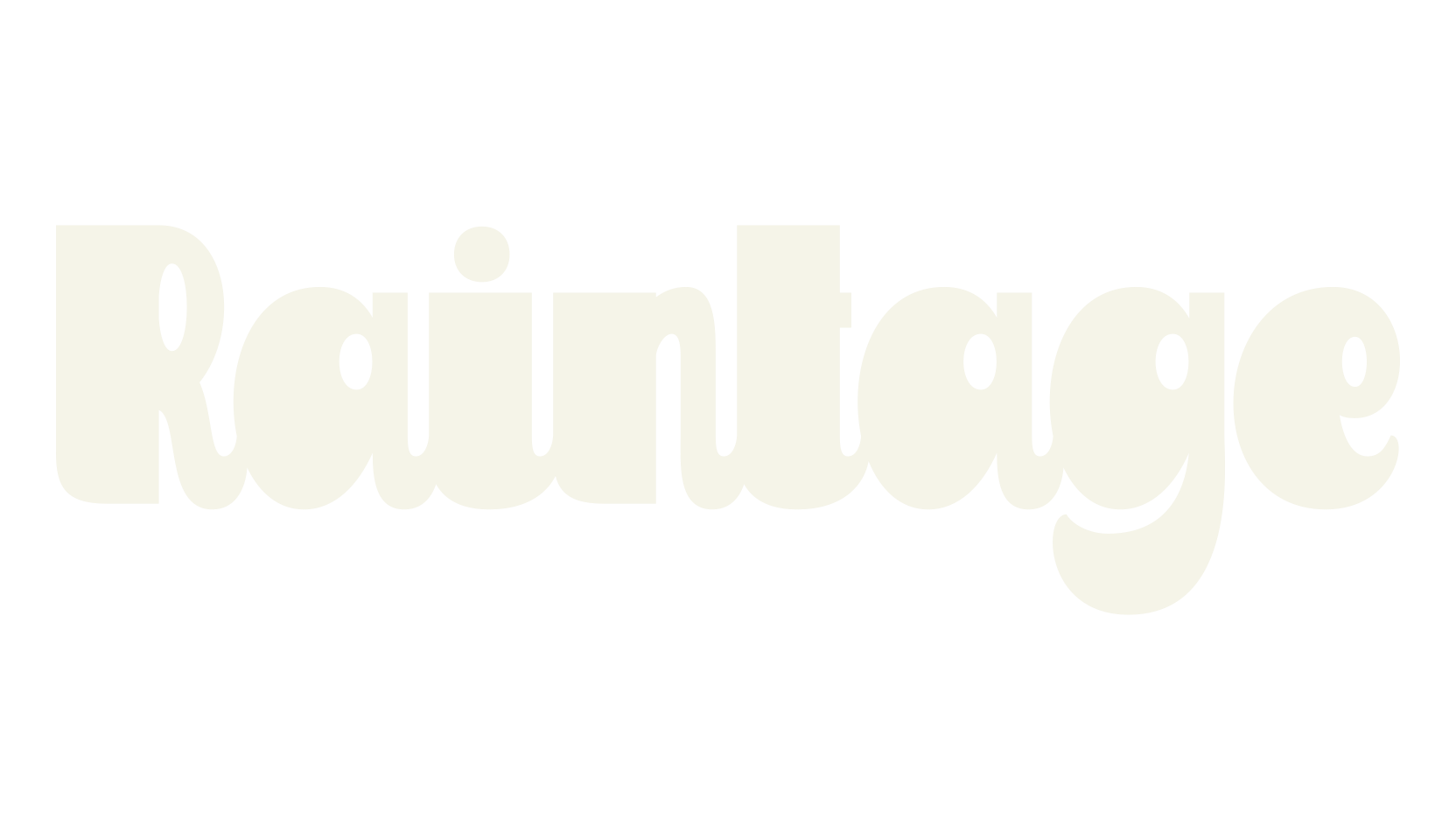 Raintage, retro font preview