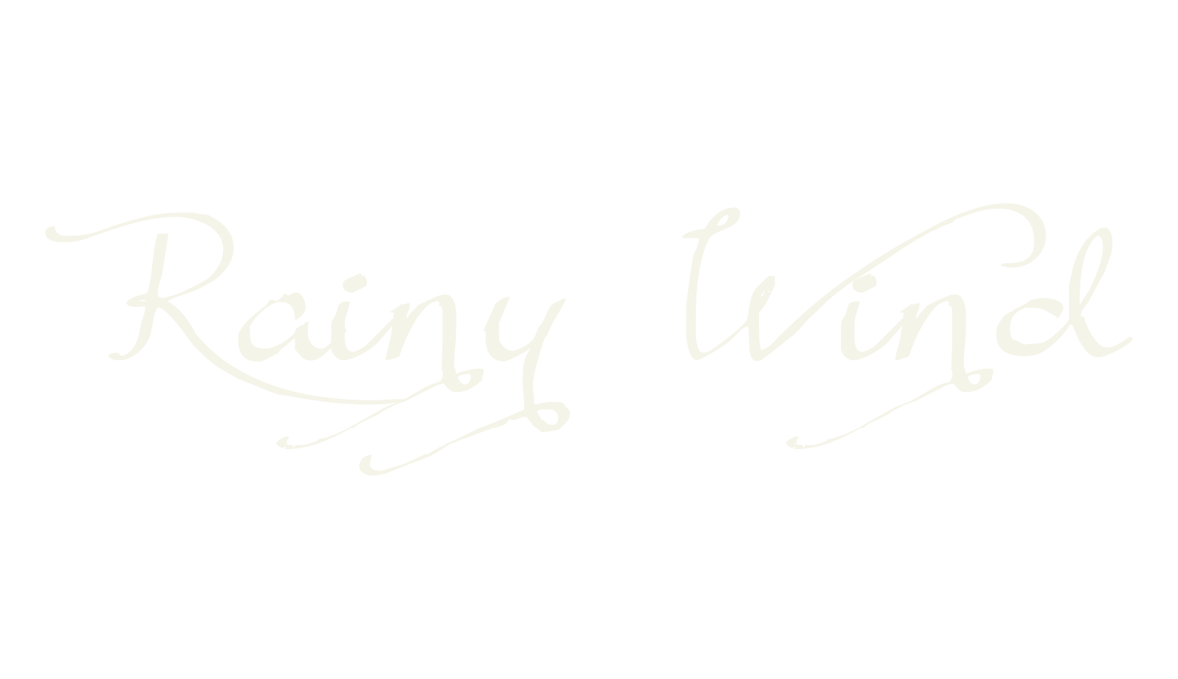 Rainy Wind, handwriting font preview