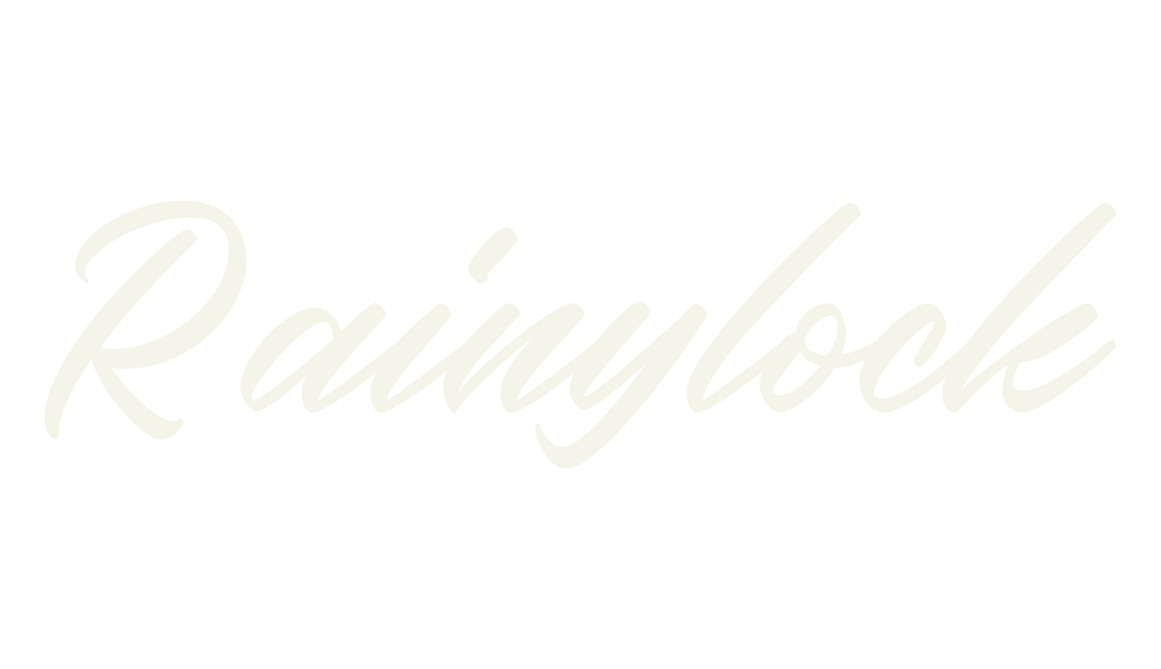 Rainylock, lettering font preview