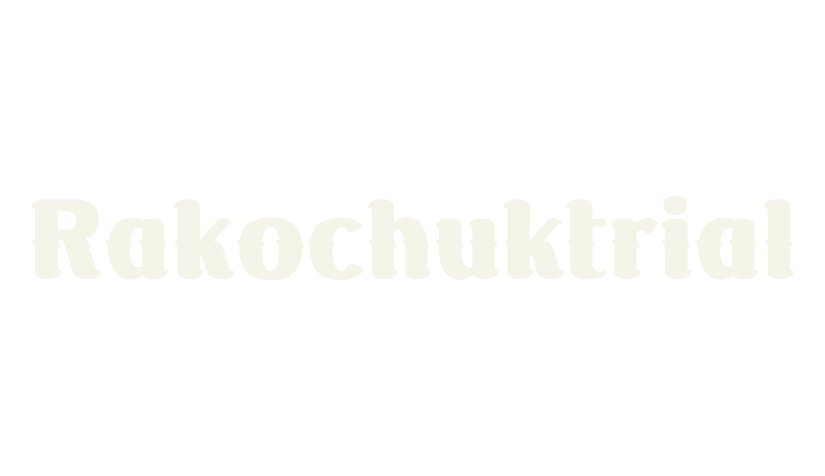 Rakochuktrial, condensed font preview