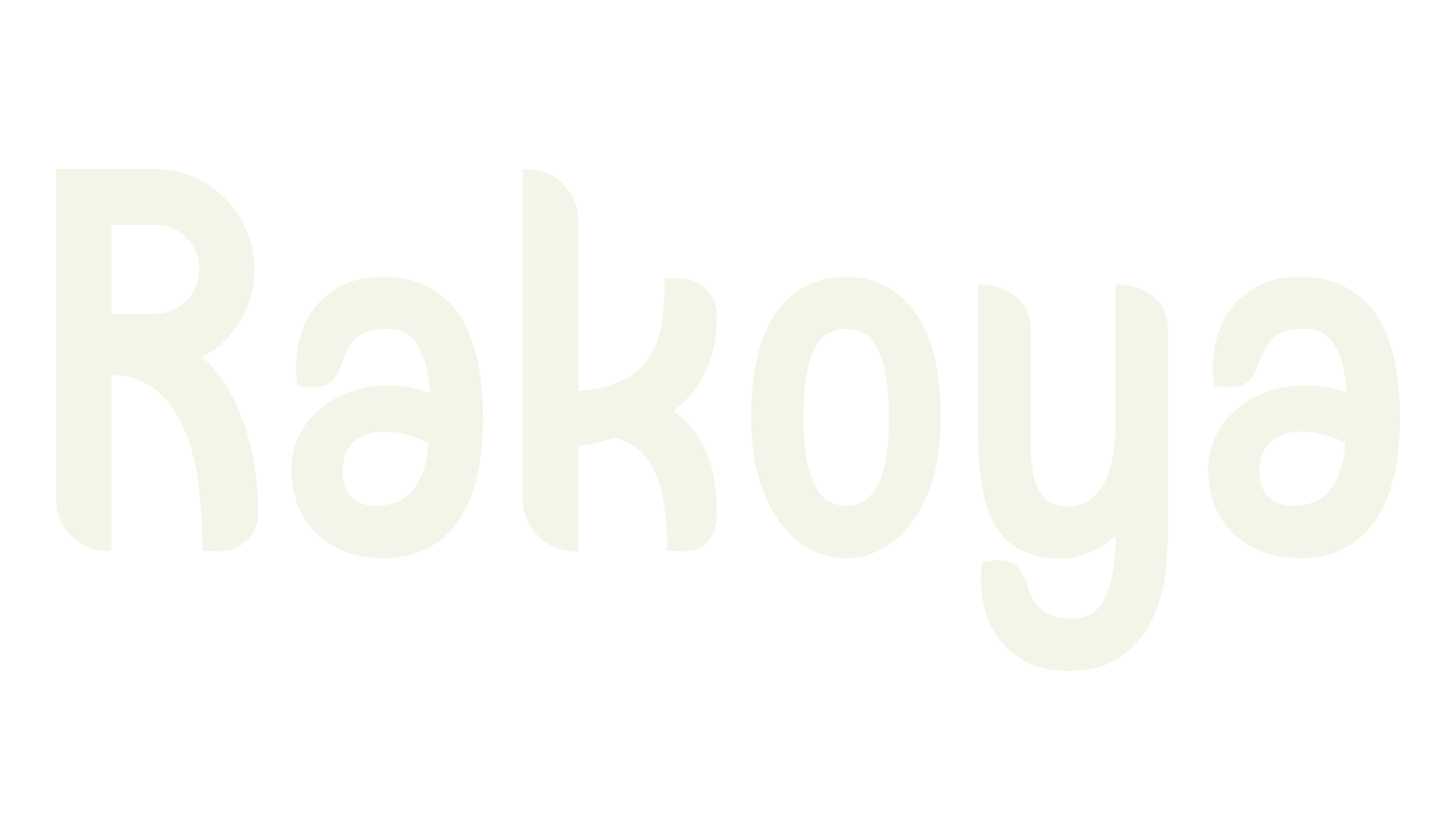 Rakoya, bold font preview