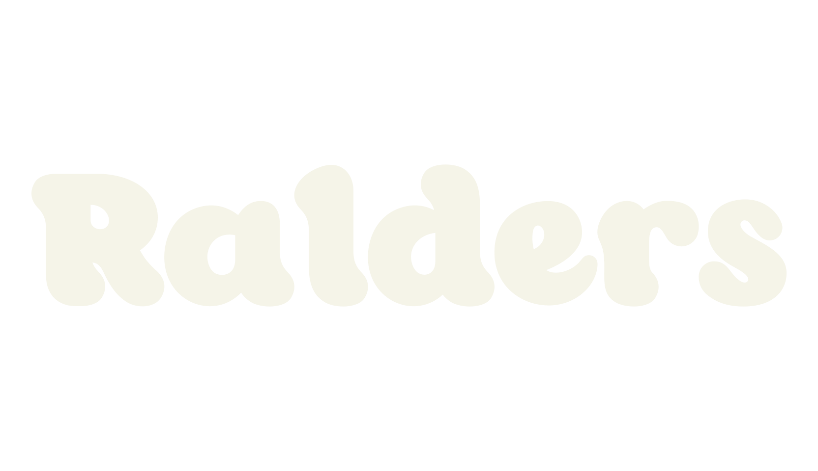 Ralders, cursive font preview