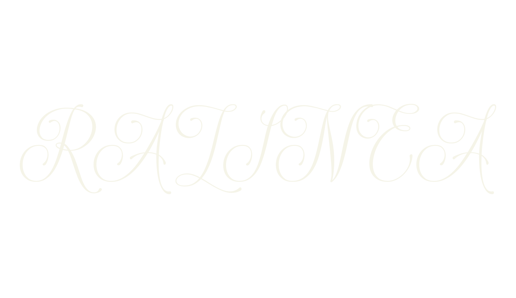 RALINEA, calligraphy font preview