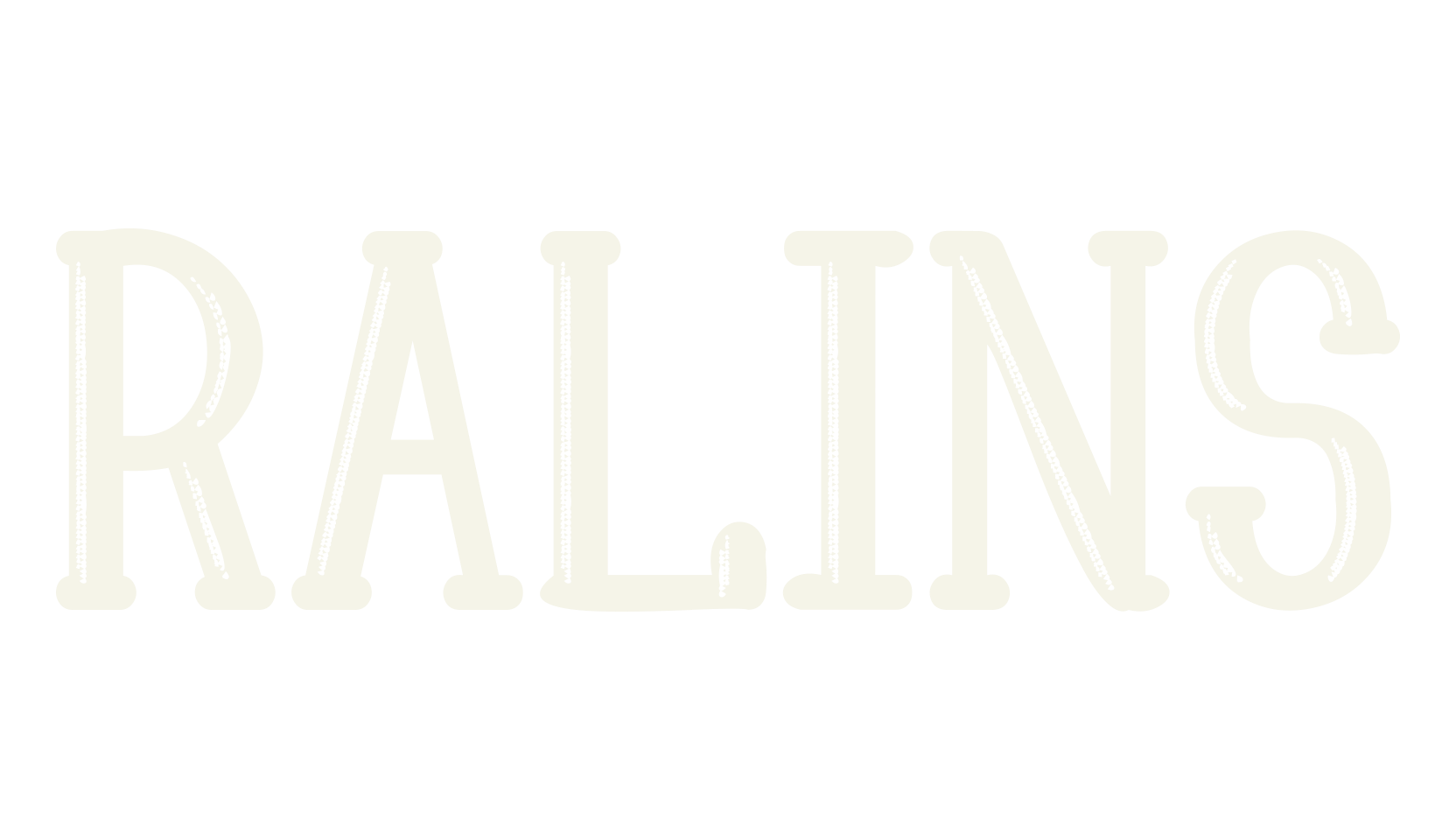 Ralins, lettering font preview