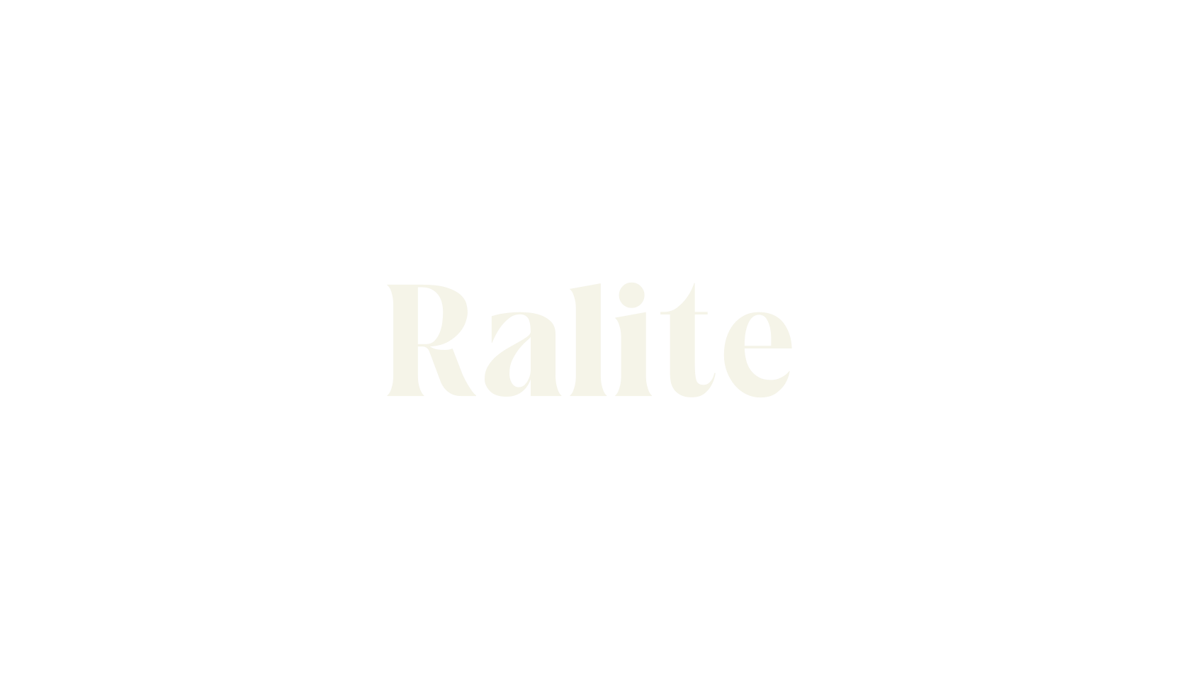 Ralite, serif font preview