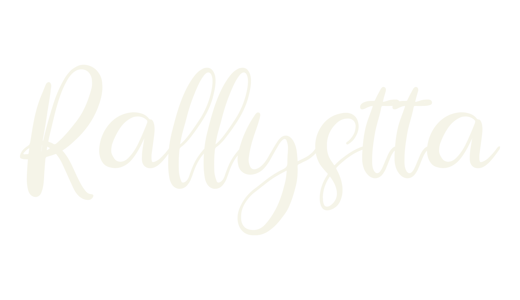 Rallystta, script font preview