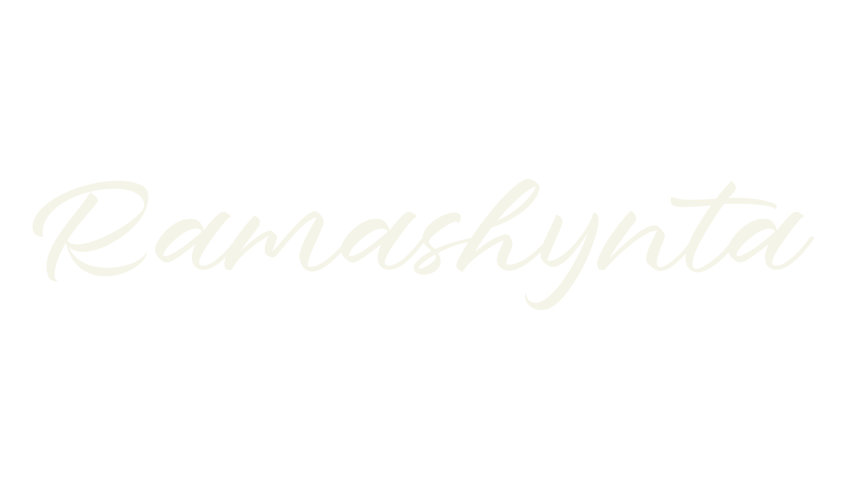Ramashynta, script font preview