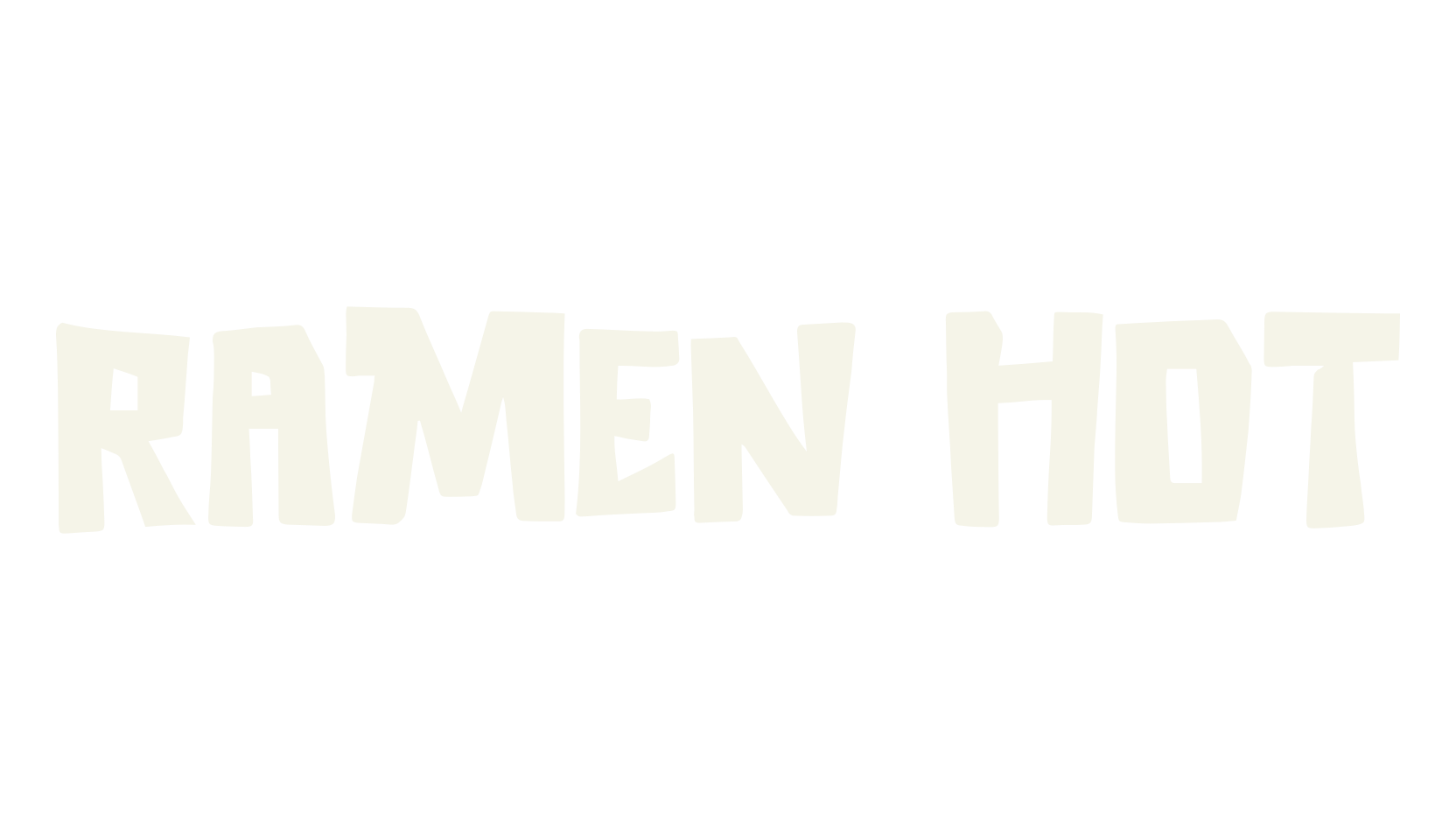 Ramen Hot, display market font preview