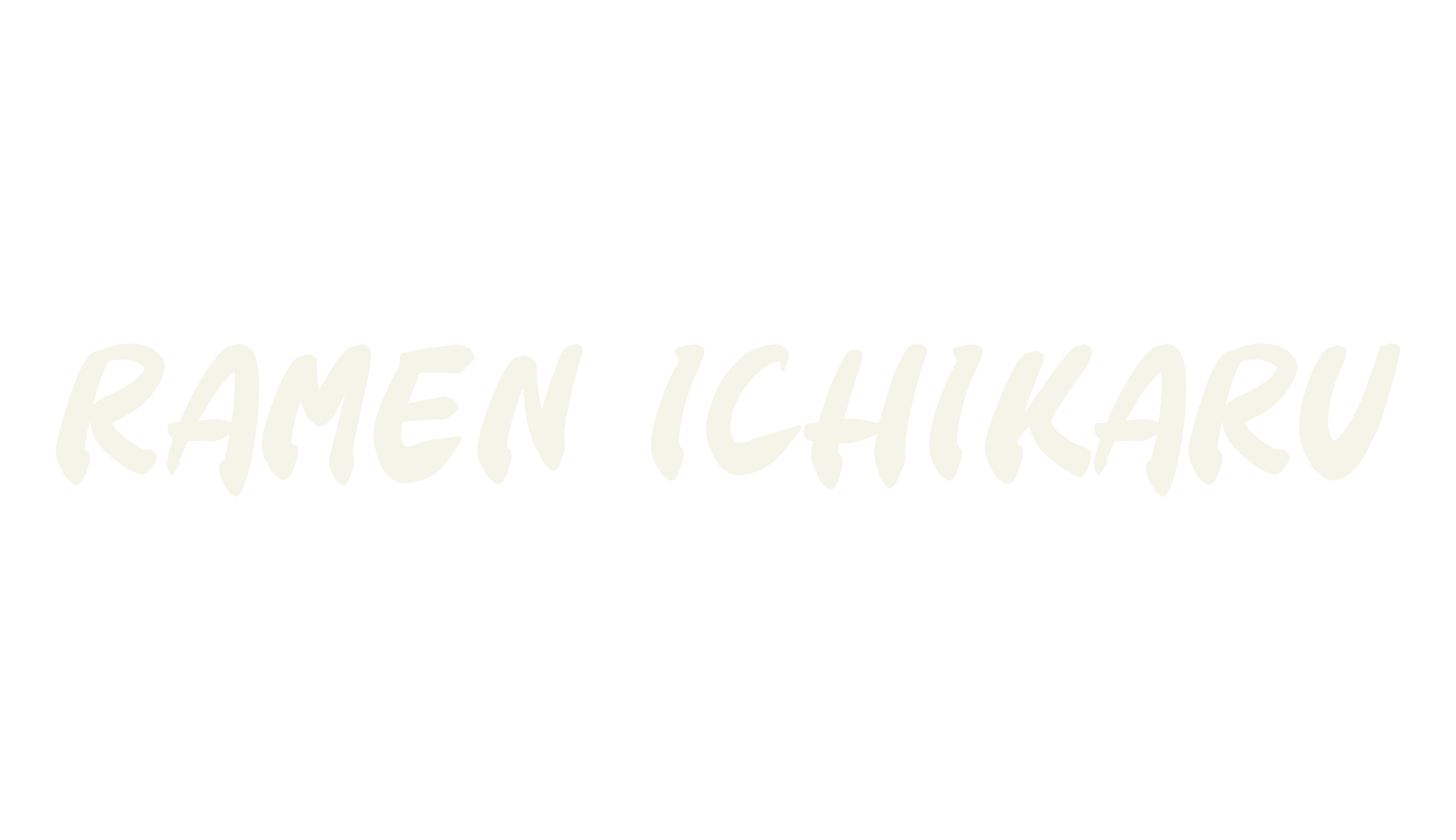 RAMEN ICHIKARU, script font preview