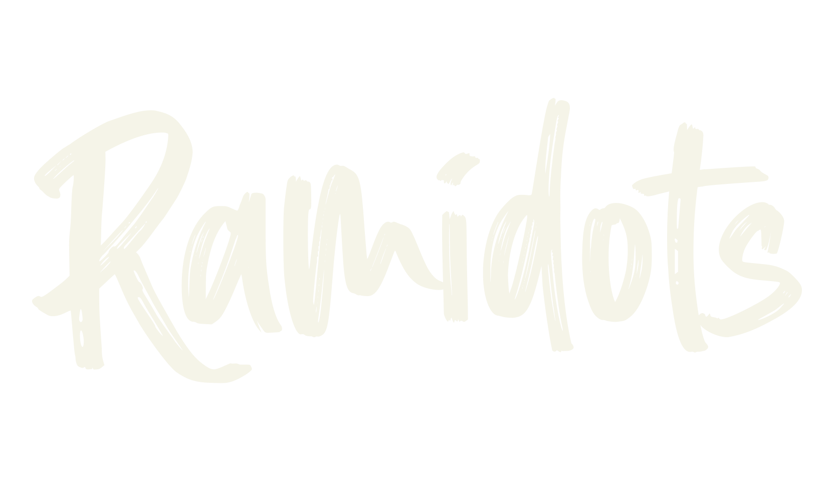 Ramidots, lettering font preview