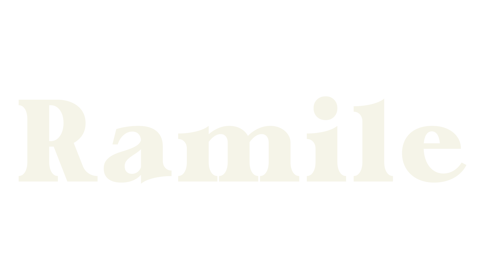 Ramile, bold font preview