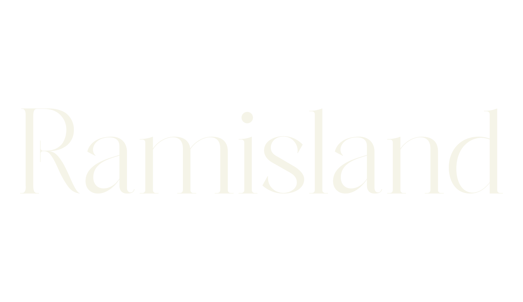 Ramisland, serif font preview