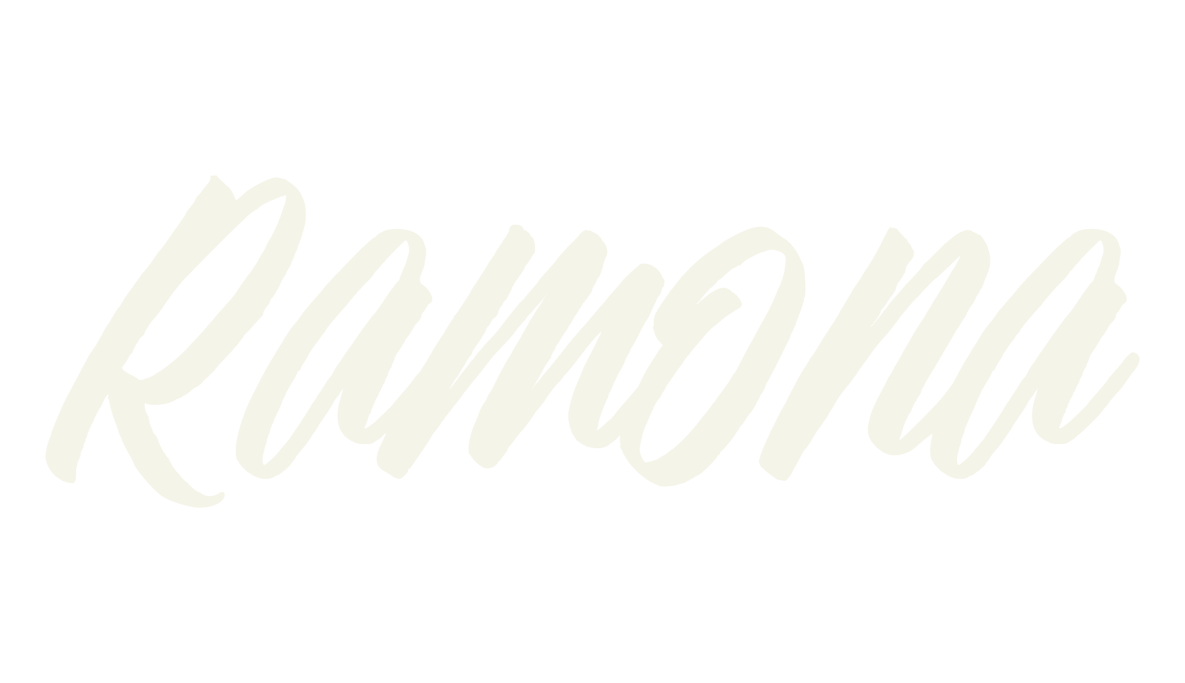Ramona, monogram font preview