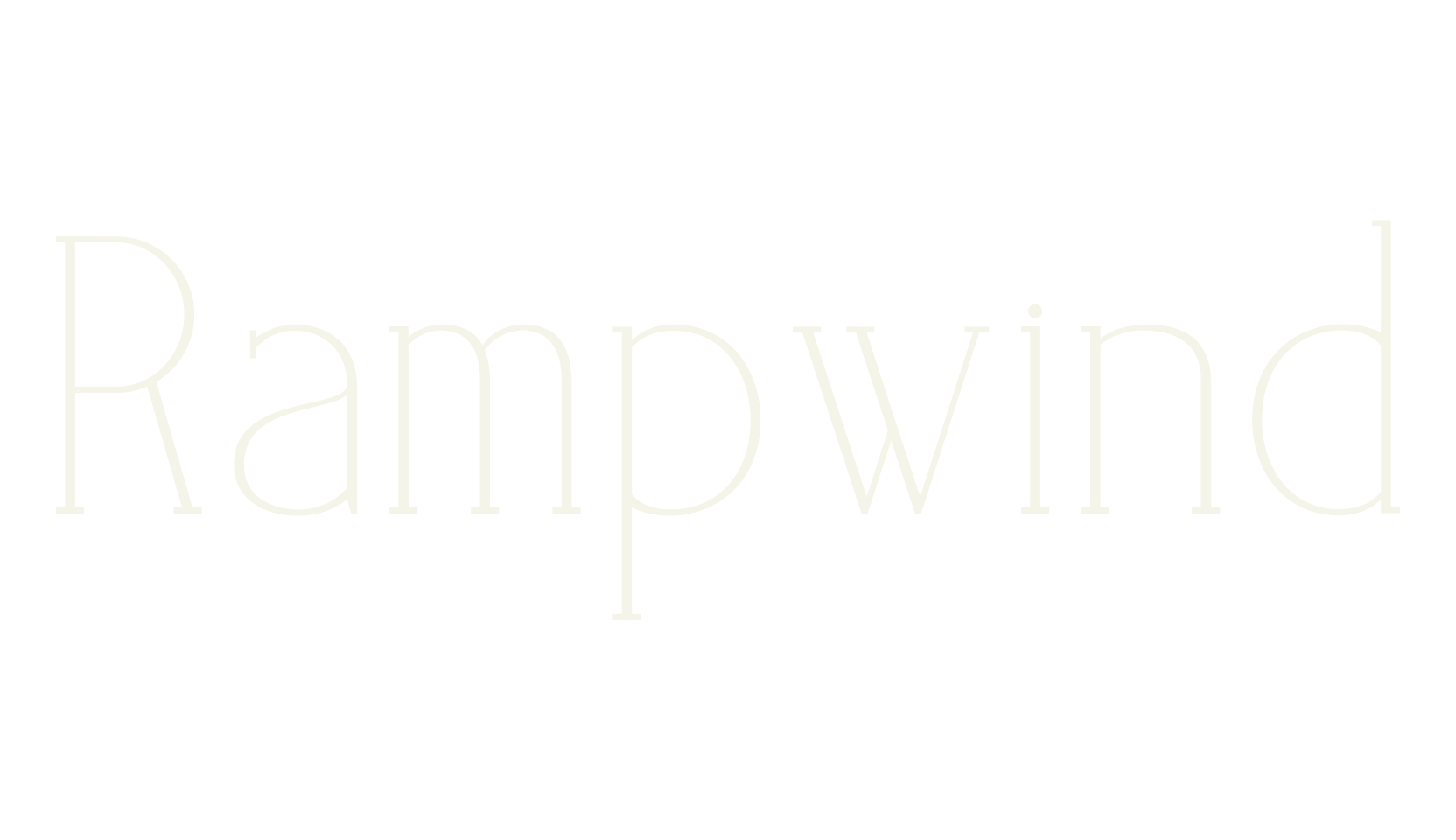 Rampwind, serif font preview