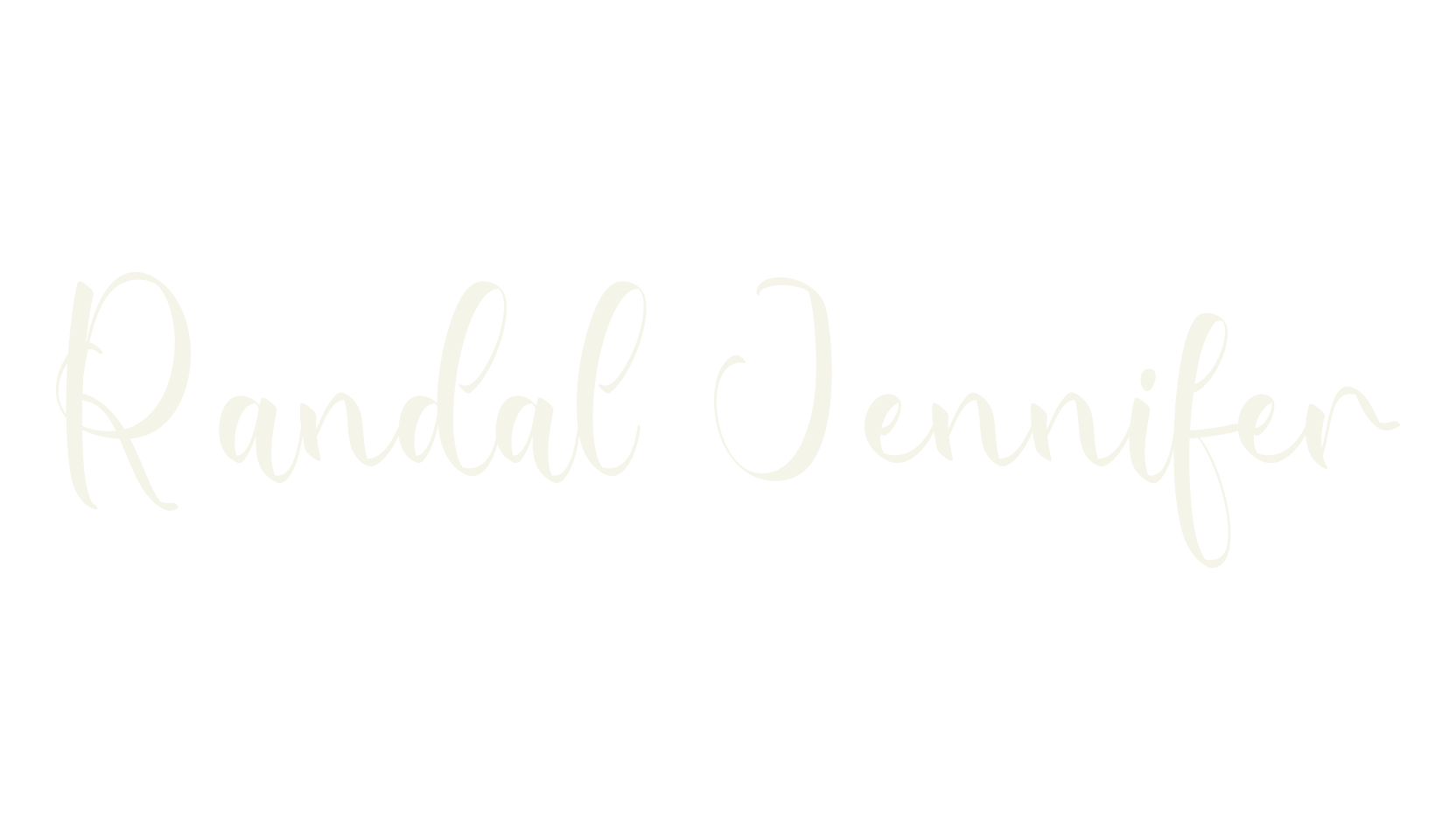 Randal Jennifer, calligraphy font preview