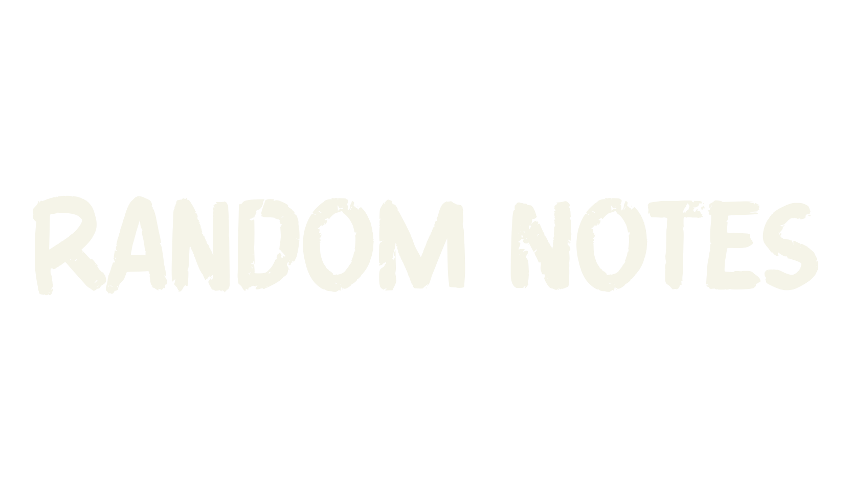 Random Notes, chicano font preview