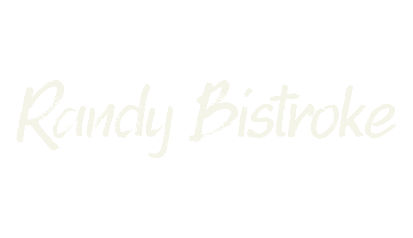 Randy Bistroke, signature font preview