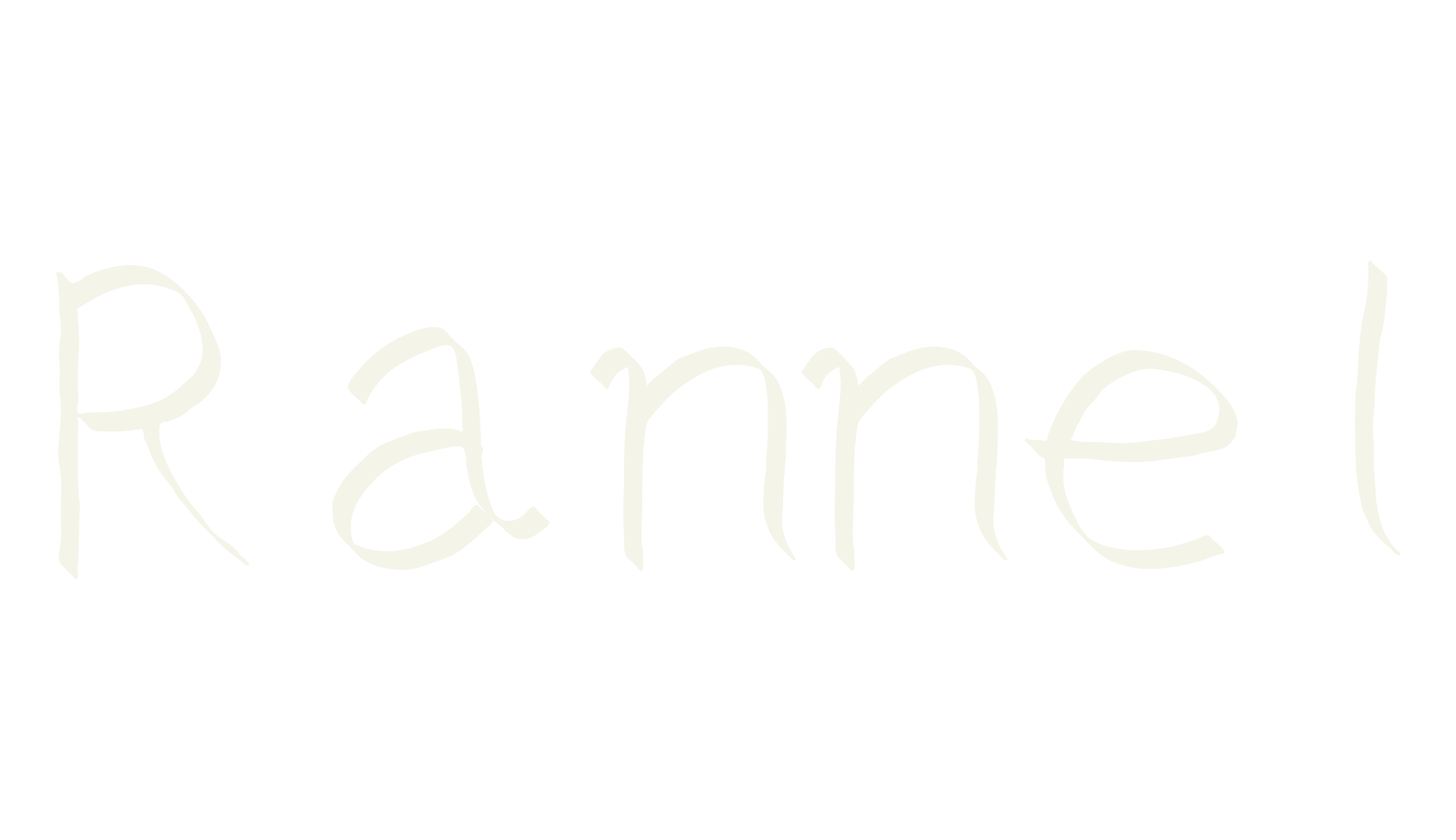 Rannel, cute font preview