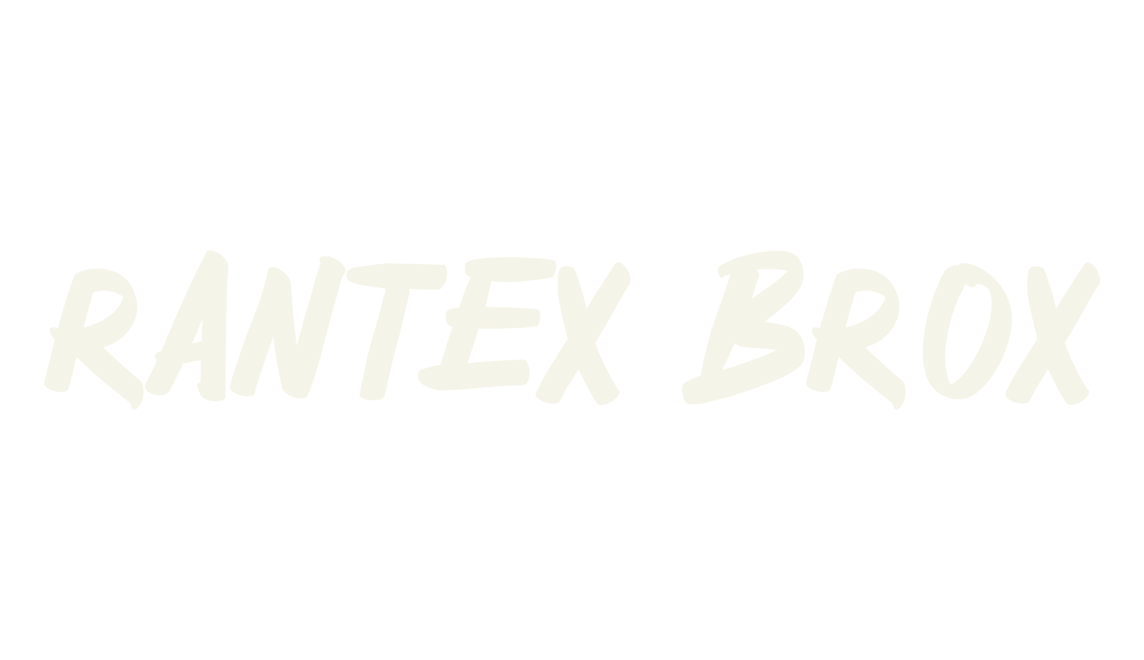 RANTEX BROX, brush font preview