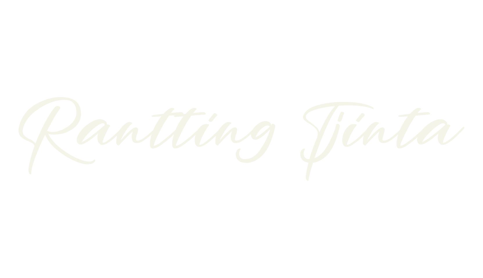 Rantting Tjinta, cursive font preview