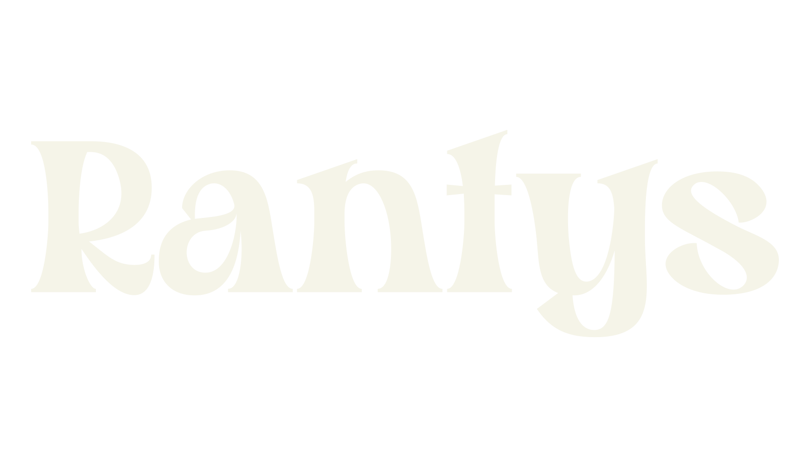 Rantys, psychedelic font preview