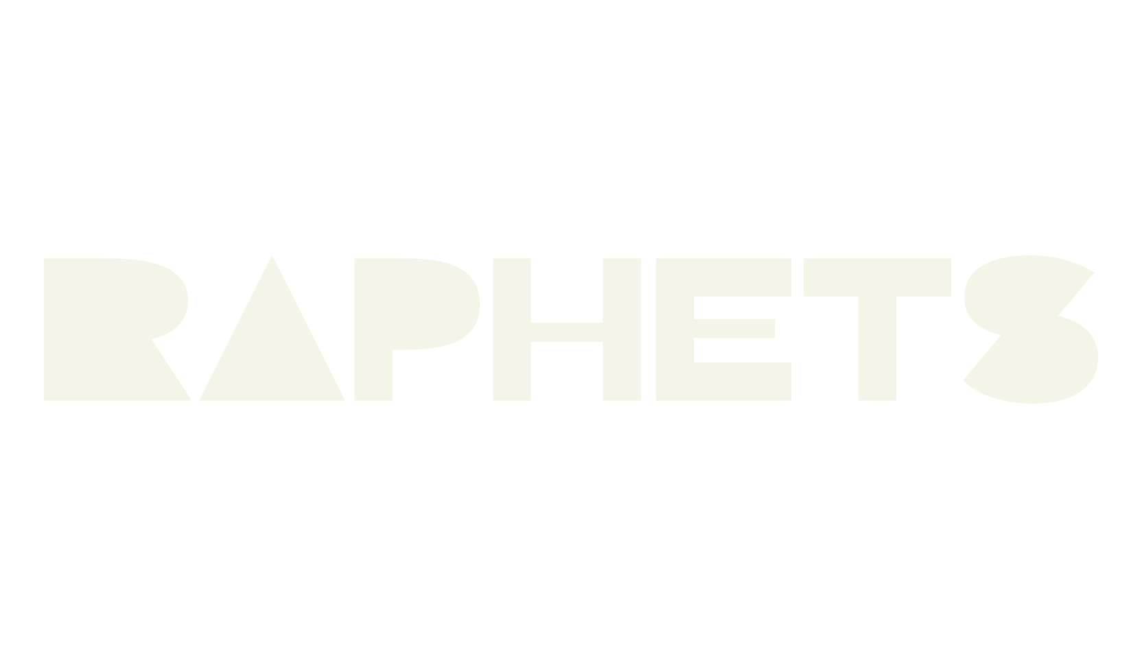 Raphets, letter font preview