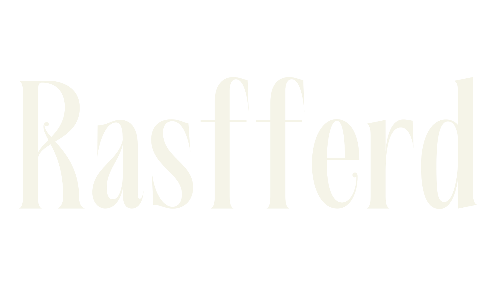 Rasfferd, serif font preview