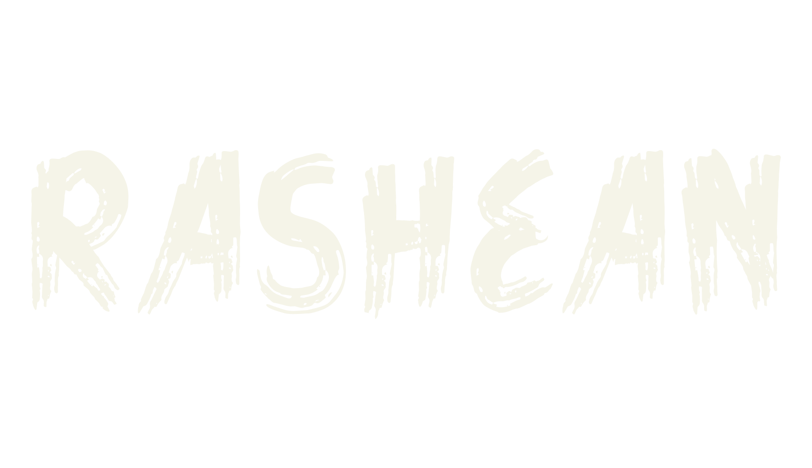 Rashean, brush font preview