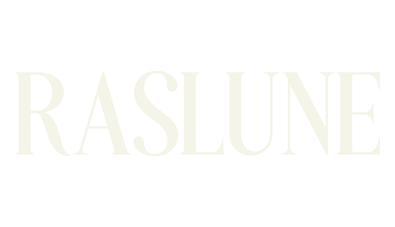RASLUNE, typography font preview