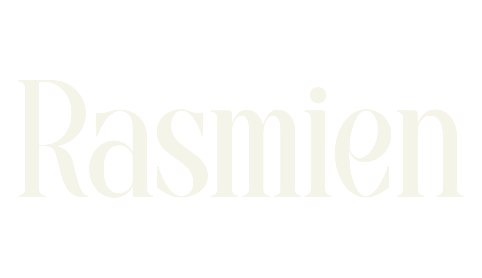 Rasmien, modern font preview