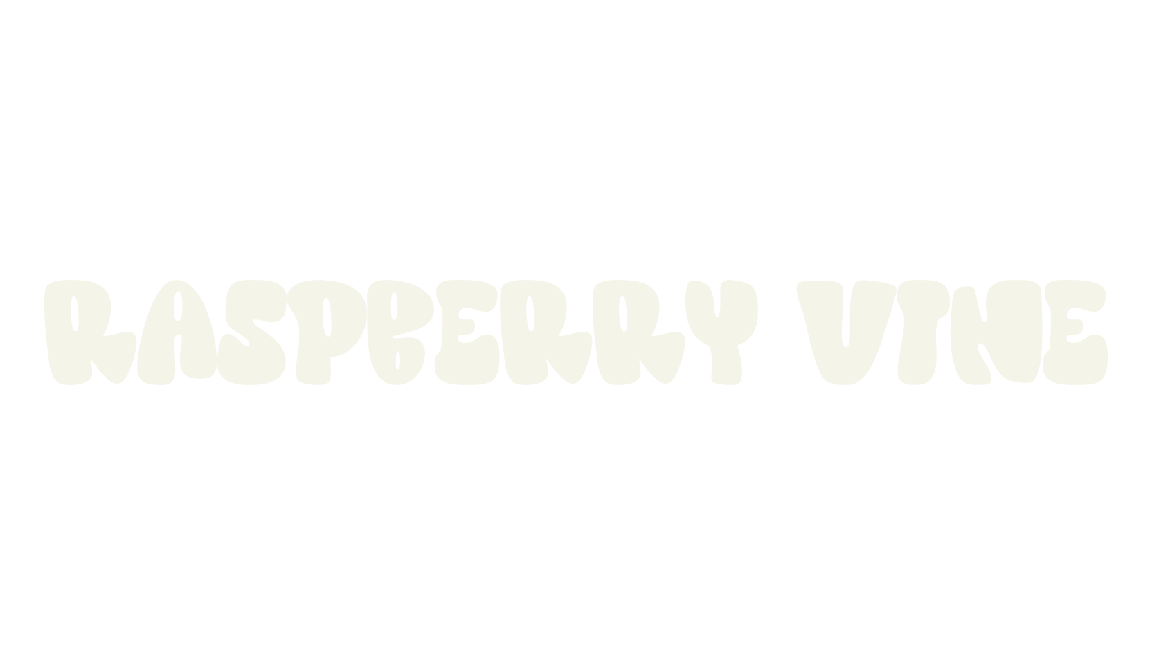 Raspberry Vine, 3d font preview