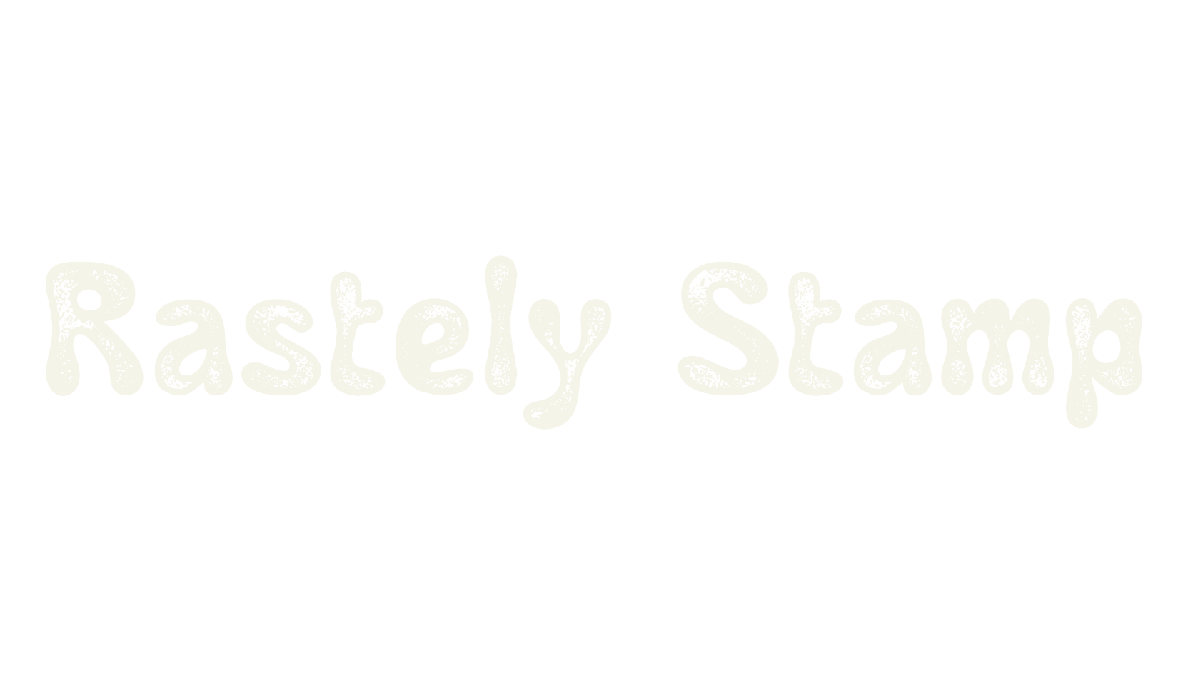 Rastely Stamp, stamp font preview