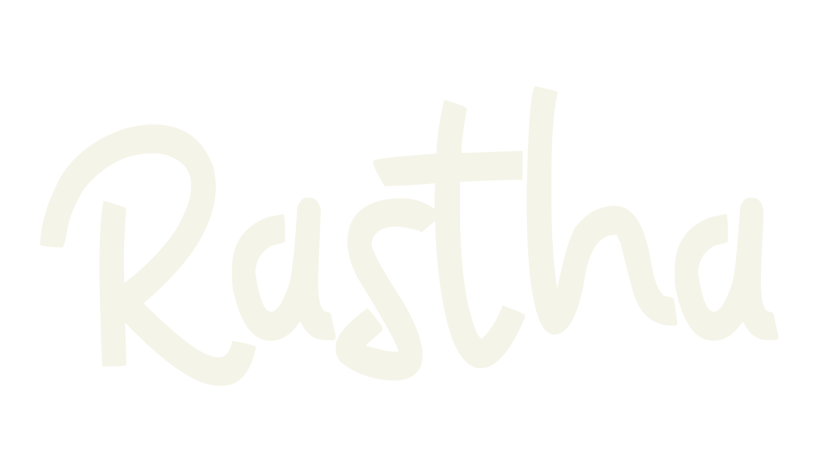 Rastha, handwriting font preview