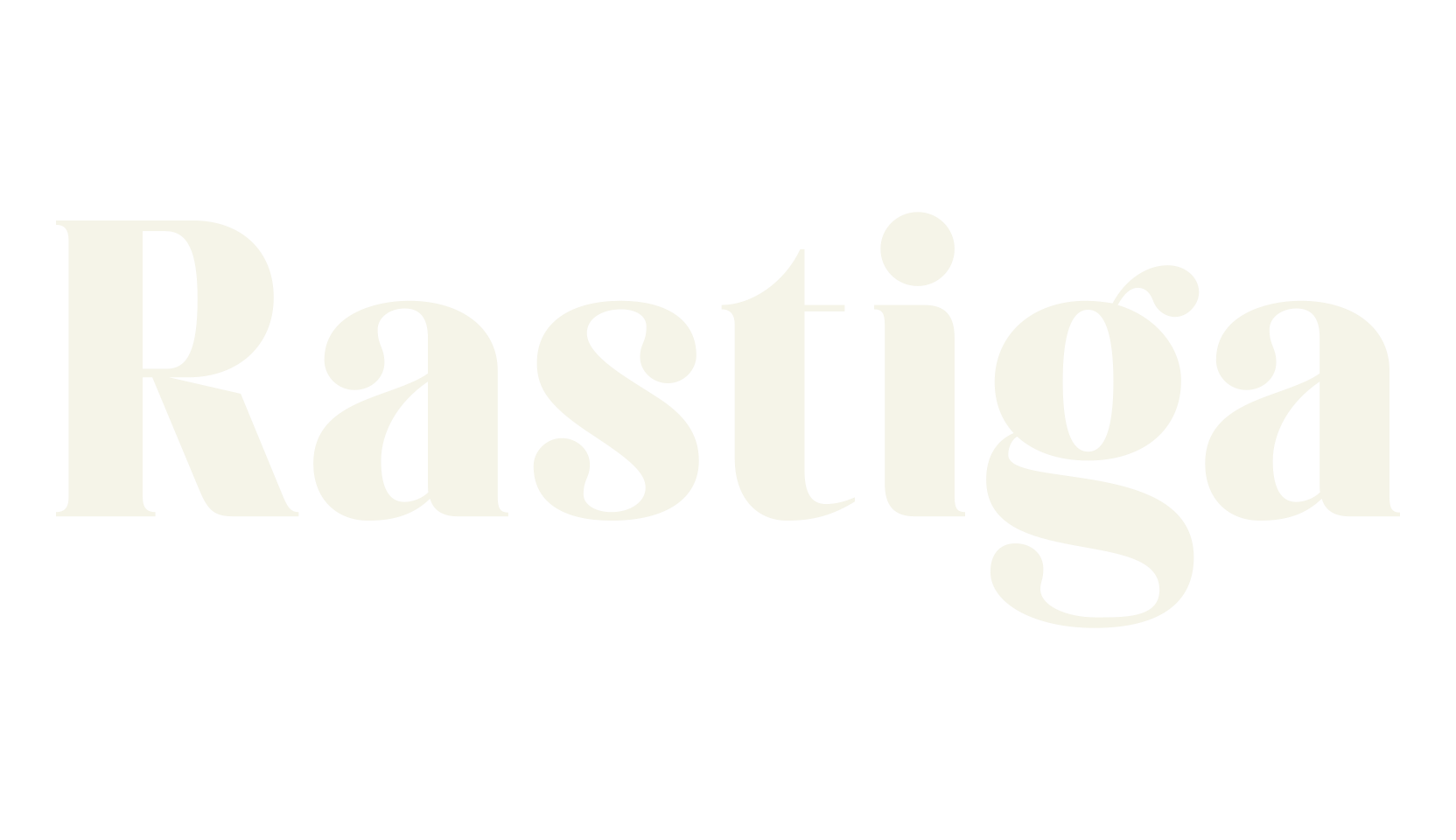 Rastiga, serif font preview